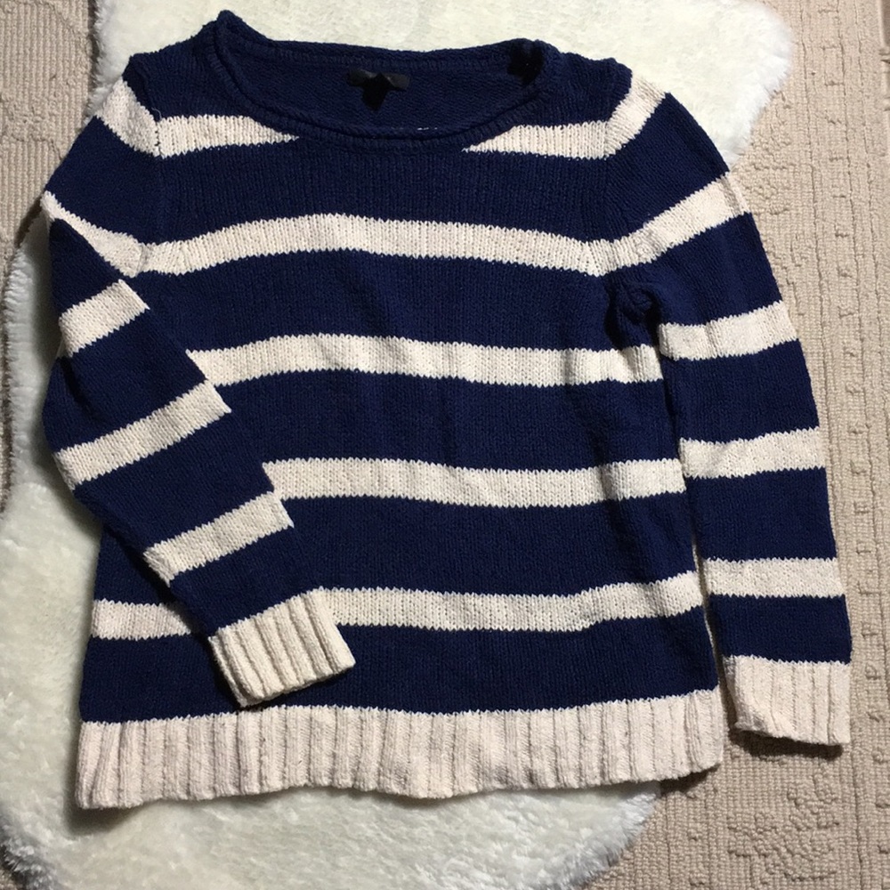 J. Crew linen blend striped sweater